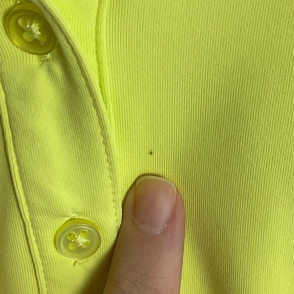 Lillie Green Womens Golf Polo Three Quarter Button Down 1XL - Picture 8 of 13